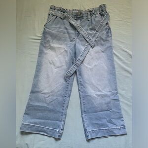 Wide-leg cropped XL girl denim by Wonder Nation